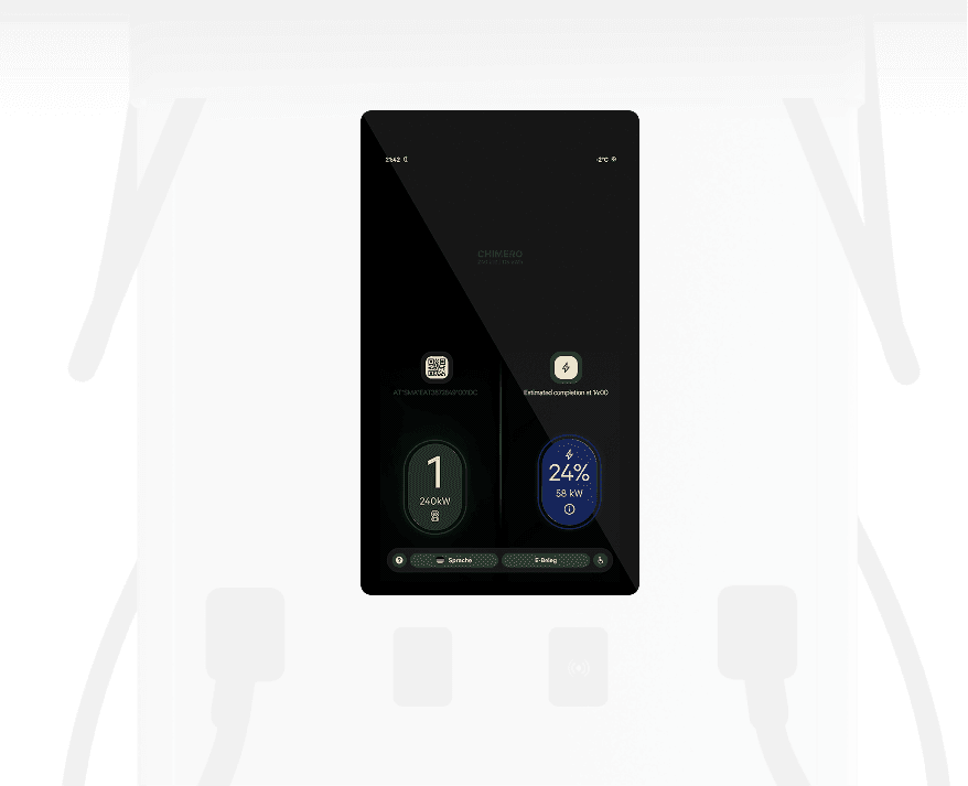 E-Ladestation mit geringer Lichtverschmutzung