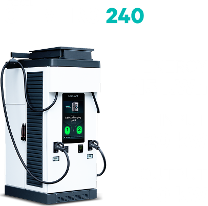 Chimero 240 charging station requires 120 kW input and delivers 240 kW output with a 115 kWh battery